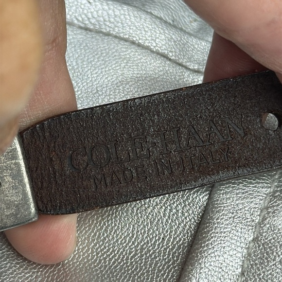 (H) COLE HAAN, women's vintage braided leather belt, made in Italy, size 40 - Picture 10 of 14